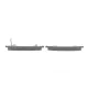 Колодки гальмівні передні BOSCH 0 986 460 972 для Honda Civic, CRX 1987-1995, 124x49.1x15 мм
