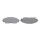 Колодки гальмівні передні BOSCH 0 986 460 972 для Honda Civic, CRX 1987-1995, 124x49.1x15 мм