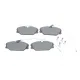 Колодки гальмівні передні BOSCH 0 986 461 765 для Renault Laguna I, Megane I, Safrane (Lucas-Girling, 129.9x55.6x18 мм)