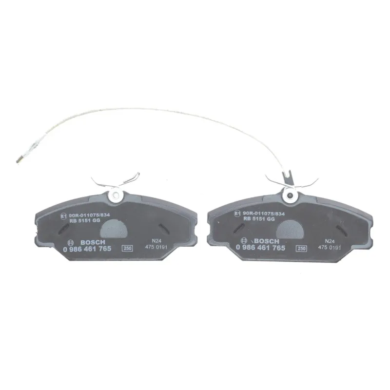 Колодки гальмівні передні BOSCH 0 986 461 765 для Renault Laguna I, Megane I, Safrane (Lucas-Girling, 129.9x55.6x18 мм)