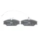 Колодки гальмівні передні BOSCH 0 986 461 765 для Renault Laguna I, Megane I, Safrane (Lucas-Girling, 129.9x55.6x18 мм)
