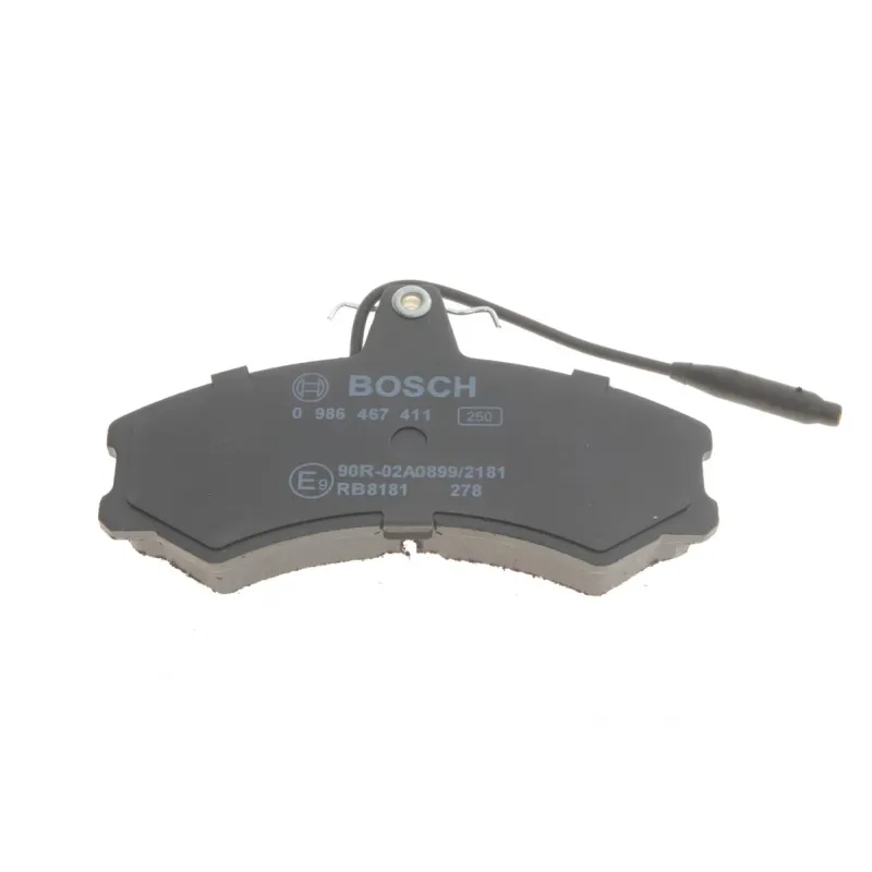 Колодки гальмівні передні BOSCH 0 986 467 411 для Citroen C25, Fiat Ducato, Peugeot J5 1981-1994, 71.3x130.1 мм