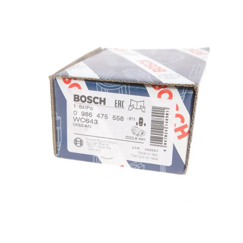 Циліндр гальмівний задній BOSCH 0 986 475 558 для Nissan Primera W10 1990-1998 (d=20.63mm)