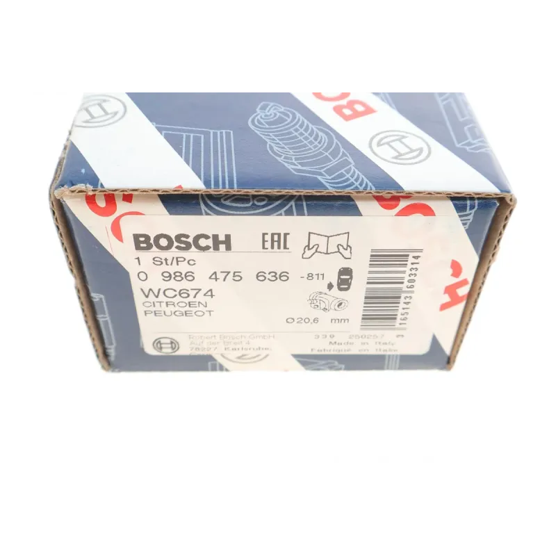 Циліндр гальмівний задній BOSCH 0 986 475 636 для Renault Clio, Peugeot 306, Citroen Xsara (d=20.6мм)