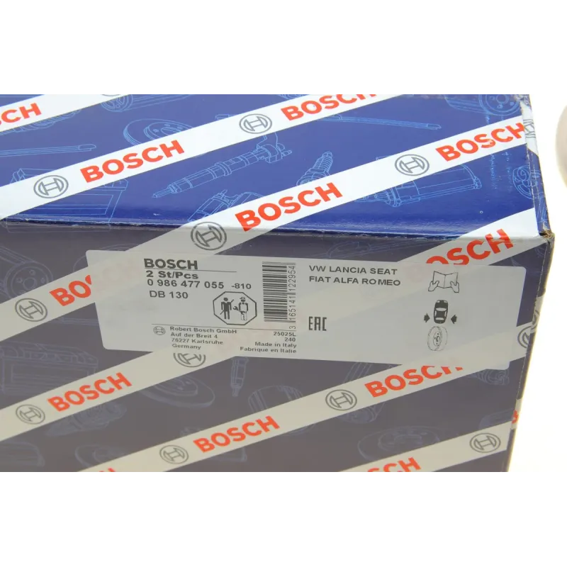 Барабан гальмівний задній BOSCH 0 986 477 055 для Fiat Uno/Fiorino 1977-2006, Seat Ibiza 1985-1993, діаметр 185 мм