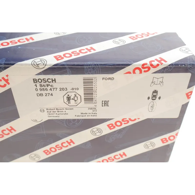 Барабан гальмівний задній BOSCH 0 986 477 203 для Ford Transit 2.0-2.4 TDCI 2000-2006, Ø 314 мм