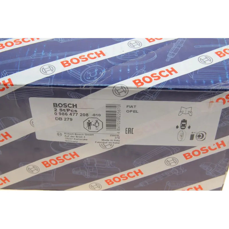 Барабан гальмівний задній BOSCH 0 986 477 208 для Fiat Punto, Opel Corsa (228,3x48) d=60mm