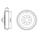 Барабан гальмівний задній BOSCH 0 986 477 208 для Fiat Punto, Opel Corsa (228,3x48) d=60mm