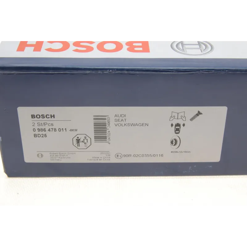 Диск гальмівний (передній) VW Caddy 82-92/Golf 74-99/Passat 73-88/Polo 95-02 (239x12)(з покр)(повний)