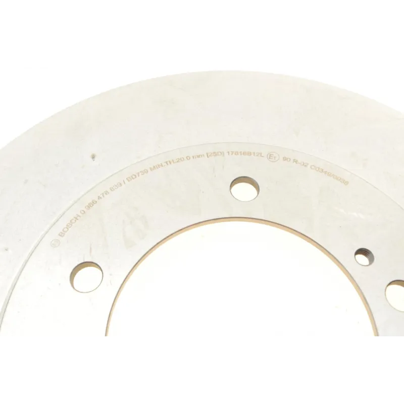 Диск гальмівний передній BOSCH 0 986 478 839 для Suzuki Grand Vitara 1998-2005, 310x22 мм