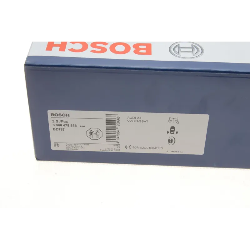 Диск гальмівний задній BOSCH 0 986 478 888 для Audi A4 B5, VW Passat B5/B5+, 245x10 мм