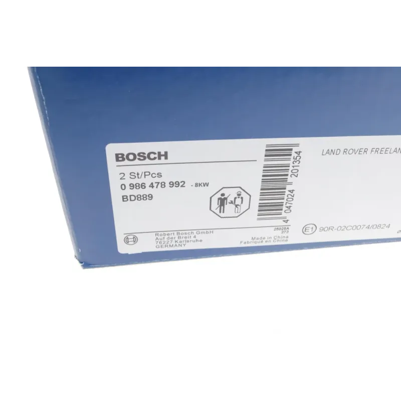 Диск гальмівний передній BOSCH 0 986 478 992 для Land Rover Freelander I 1998-2006 (277x21 мм)
