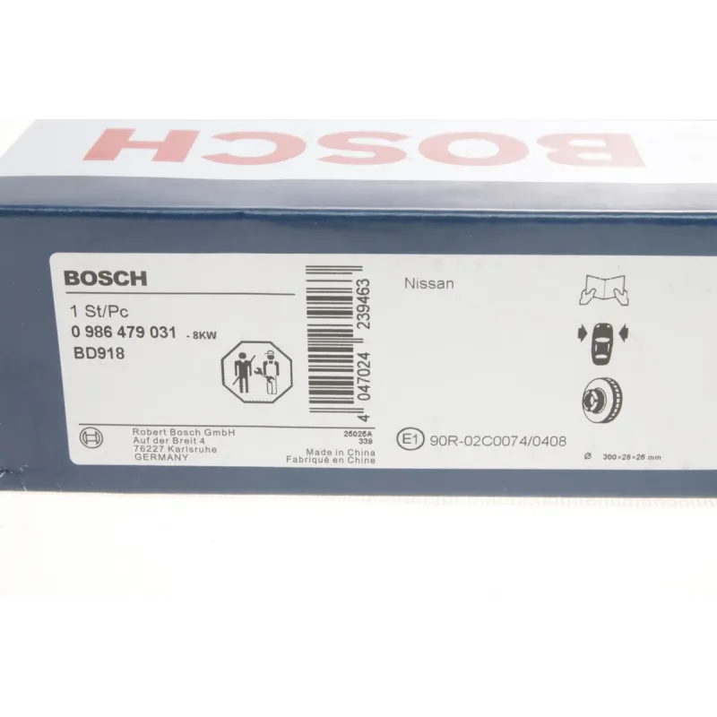 Диск гальмівний (передній) Nissan Navara 01-/Pathfinder II 97-04 (300x28) (вентильований)