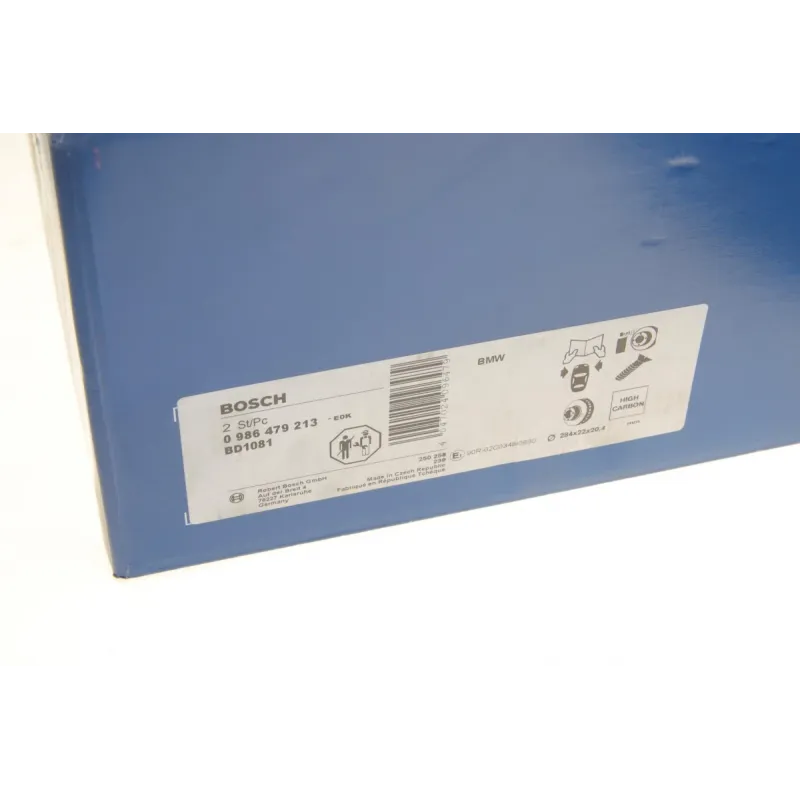 Диск гальмівний передній BOSCH 0 986 479 213 для BMW 1 (F20/F21) 2010-, 284x22 мм
