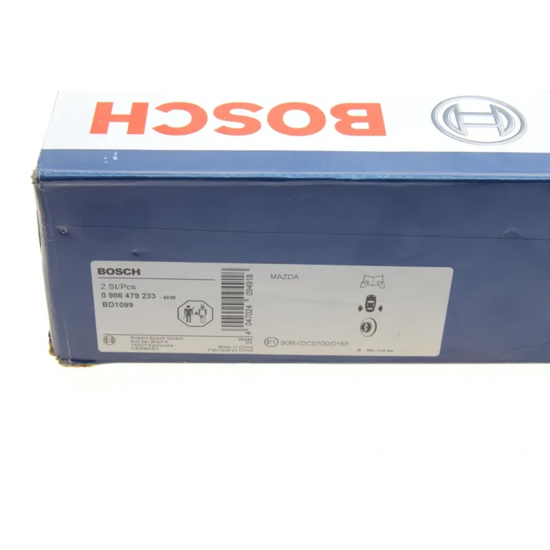 Диск гальмівний задній BOSCH 0 986 479 233 для Mazda 5 (CR19) 2005-2010, 302x11 мм