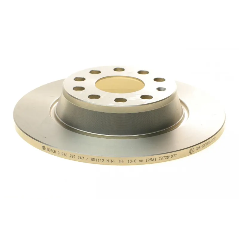 Диск гальмівний задній BOSCH 0 986 479 247 для Audi A3, Skoda Octavia, VW Golf 282x12 мм