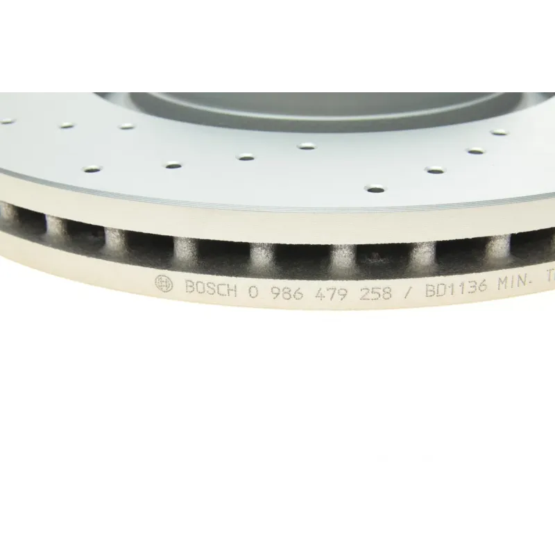 Диск гальмівний передній BOSCH 0 986 479 258 для Audi A4 B7 (320x30 мм, вент.)