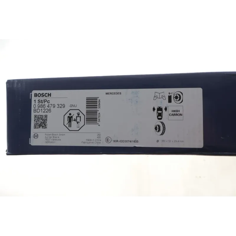 Диск гальмівний передній BOSCH 0 986 479 329 для Mercedes-Benz M-Class W164/R-Class W251 2005-2010, 350x32 мм