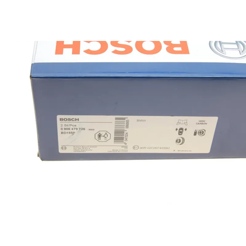 Диск гальмівний передній BOSCH 0 986 479 726 для Mini Countryman R60/Paceman R61 307x24 мм