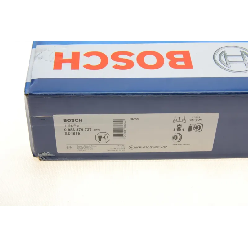 Диск гальмівний задній BOSCH 0 986 479 727 для BMW X3 (F25) X4 (F26) 2010- 330x20 мм