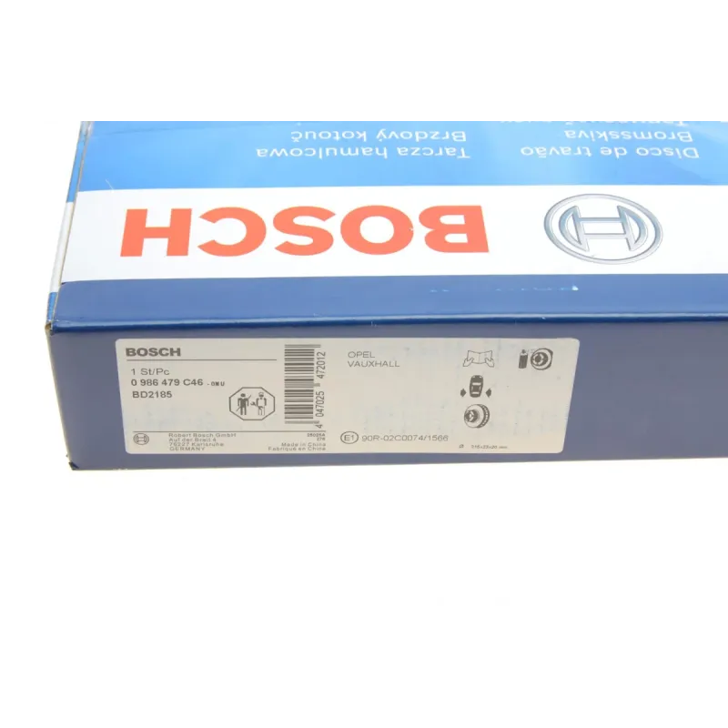 Диск гальмівний задній BOSCH 0 986 479 C46 для Opel Astra J, Zafira C (315x23 мм, вент.)