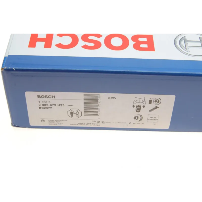 Диск гальмівний передній BOSCH 0 986 479 H33 для BMW 3 G20/4 G26 307x24 мм (вентил.)