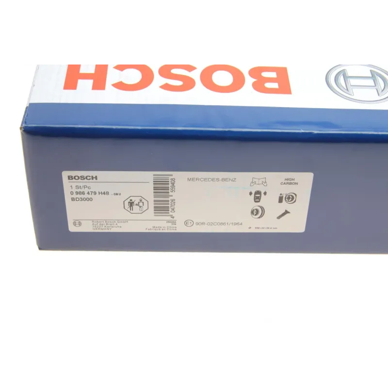Диск гальмівний передній BOSCH 0 986 479 H48 для Mercedes-Benz C-Class W205/E-Class W213 330x32 мм