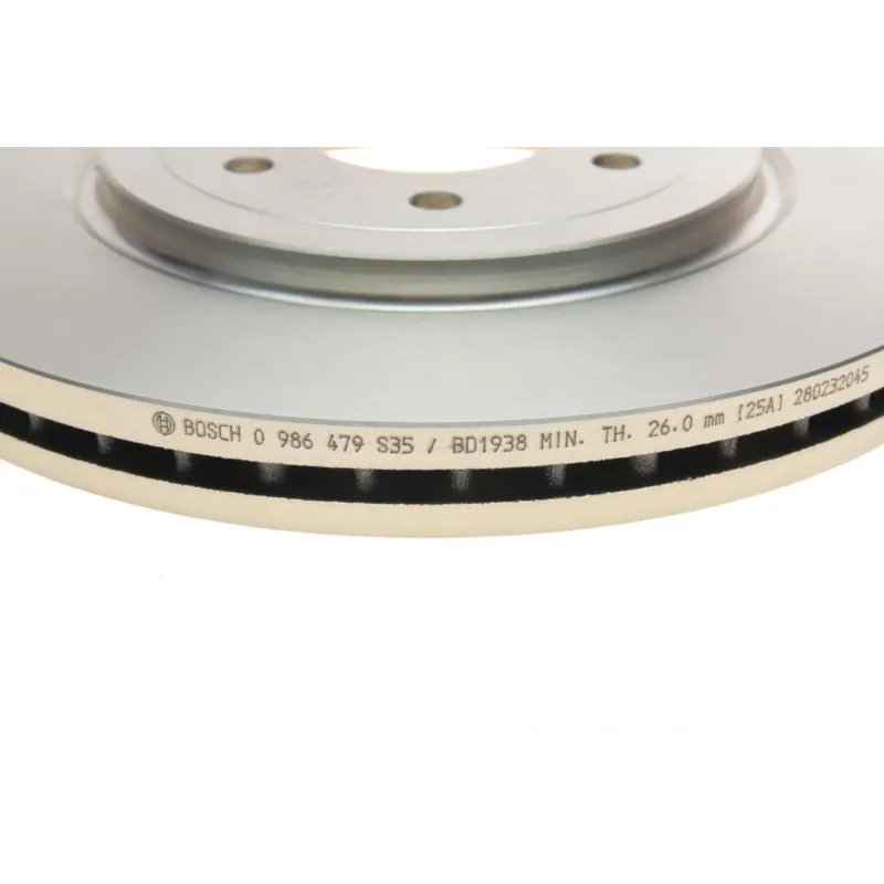Диск гальмівний передній BOSCH 0 986 479 S35 для Nissan Navara D40/Pathfinder R51 2005-, 320x28 мм