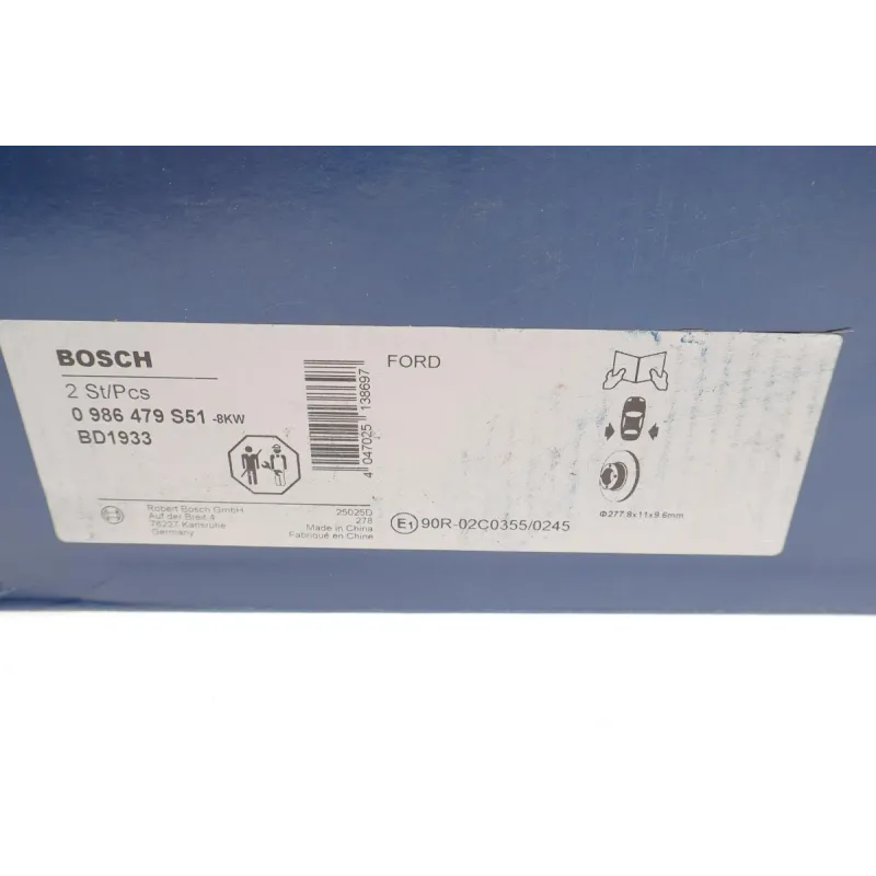 Диск гальмівний (задній) Ford Connect 02- (277,8x11)