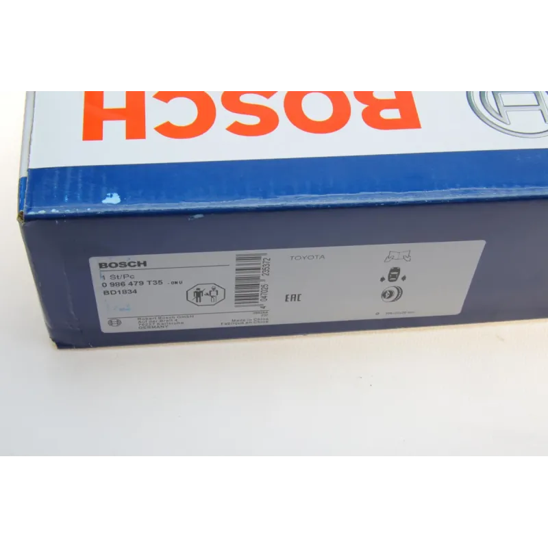 Диск гальмівний задній BOSCH 0 986 479 T35 для Lexus LS 460/600h AWD 2006-2012, Ø 335 мм