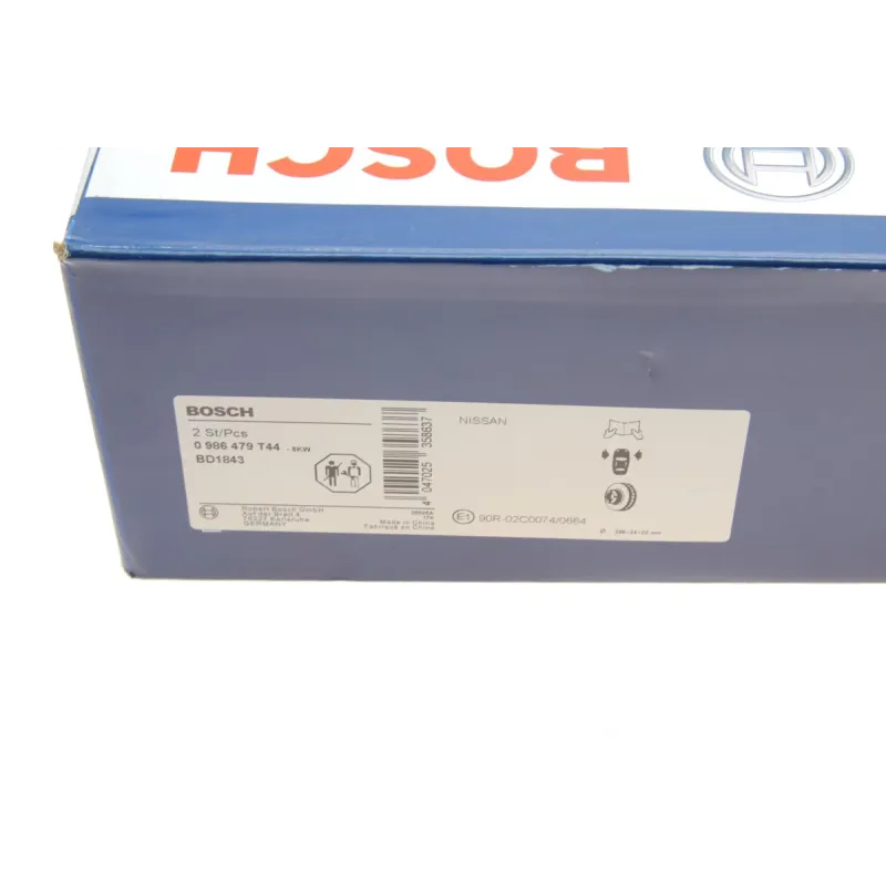 Диск гальмівний передній BOSCH 0 986 479 T44 для Nissan Teana J31 2004-2008 (296x24 мм)