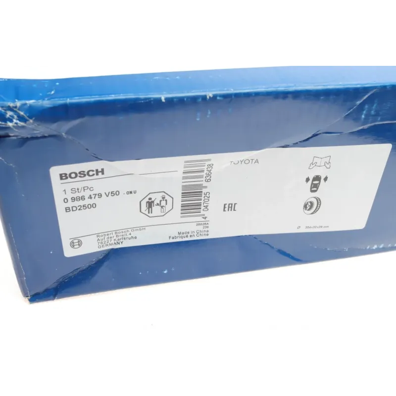 Диск гальмівний передній BOSCH 0 986 479 V50 для Toyota Sequoia/Land Cruiser 354x32 мм