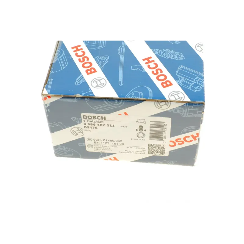 Колодки ручника BOSCH 0 986 487 211 для BMW 3 (E36), 5 (E34), 7 (E38) 180x25 мм