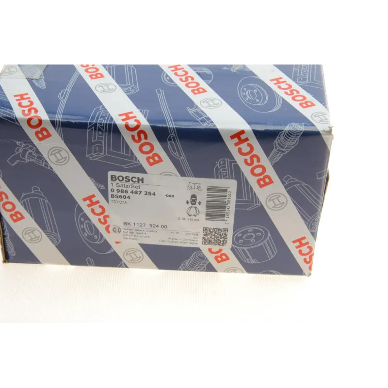 Колодки ручника BOSCH 0 986 487 354 для Toyota Land Cruiser, VW Taro 295x62 мм