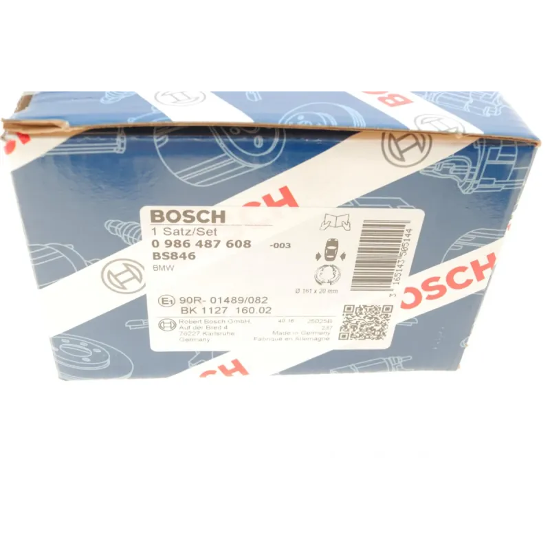 Колодки ручника BMW 1 (E81/E82)/3 (E46/E90) 98-13 (160.5x20)