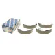 Колодки гальмівні задні BOSCH 0 986 487 668 для Nissan Micra K12, Note E11, Renault Clio III 203.2 мм