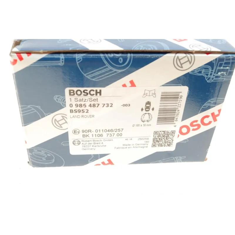 Колодки гальмівні задні BOSCH 0 986 487 732 для Land Rover Freelander 2 (FA_) 2006-2014 (185x30 мм)