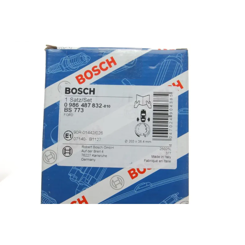 Колодки гальмівні задні BOSCH 0 986 487 832 для Ford Mondeo (GBP, BAP) 1993-2000, 203x38.4 мм