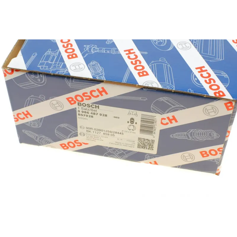 Колодки гальмівні задні BOSCH 0 986 487 928 для Nissan NV200 фургон/автобус 2010- 228.6x36.5 мм