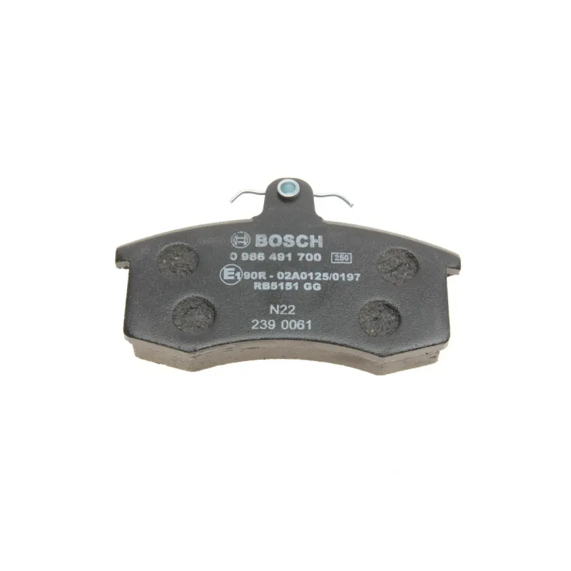 Колодки гальмівні передні BOSCH 0 986 491 700 для Lada 2108/2109/2113/2114/2115/Kalina 87-, Lucas-Girling