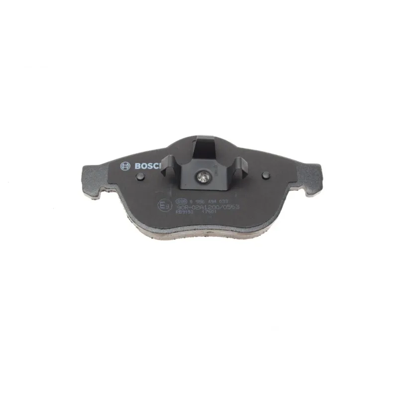 Колодки гальмівні передні BOSCH 0 986 494 033 для Renault Laguna II 2001-2007, 155.2x68.3 мм
