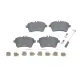 Колодки гальмівні передні BOSCH 0 986 494 087 для Mercedes-Benz A-Class (W169) 2004-2012, B-Class (W245) 2005-2011, 116.4x63.7x18.6 мм