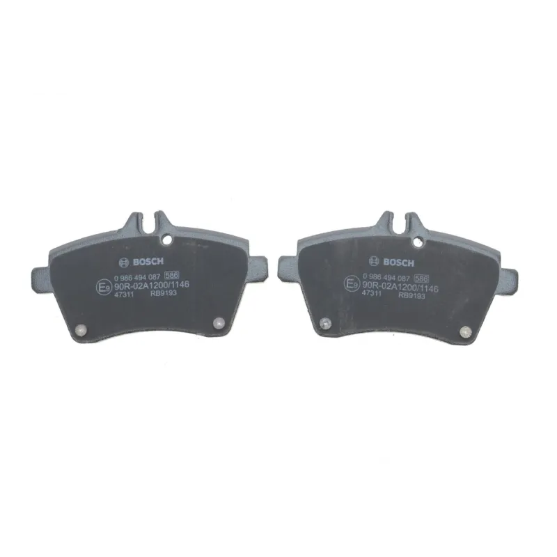 Колодки гальмівні передні BOSCH 0 986 494 087 для Mercedes-Benz A-Class (W169) 2004-2012, B-Class (W245) 2005-2011, 116.4x63.7x18.6 мм