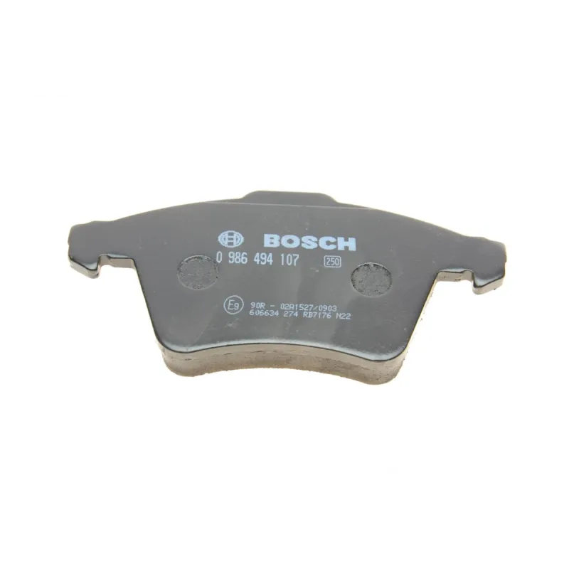 Комплект передніх гальмівних колодок BOSCH 0 986 494 107 для VW Multivan T5 T6, 155x72.9 мм
