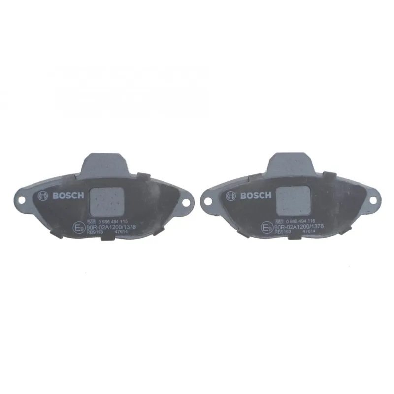 Колодки гальмівні передні BOSCH 0 986 494 115 для Fiat 500, Panda 114.8x54.7x15.8 мм