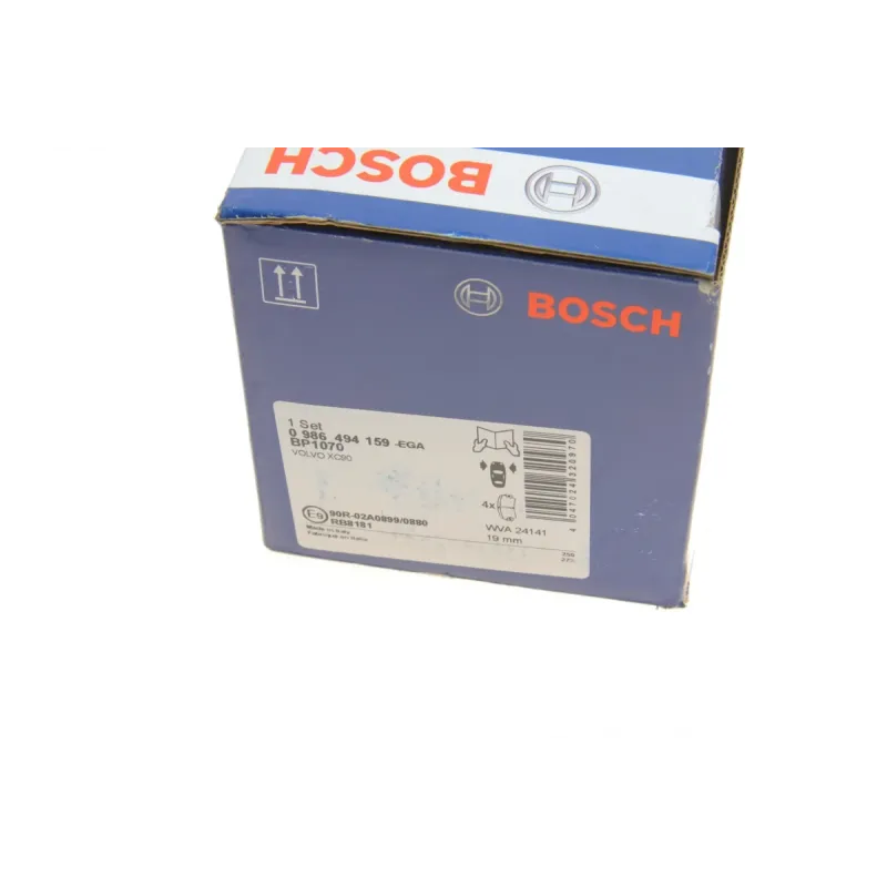 Колодки гальмівні передні BOSCH 0 986 494 159 для Volvo XC90 2002-2014, 155.1x74.1 мм