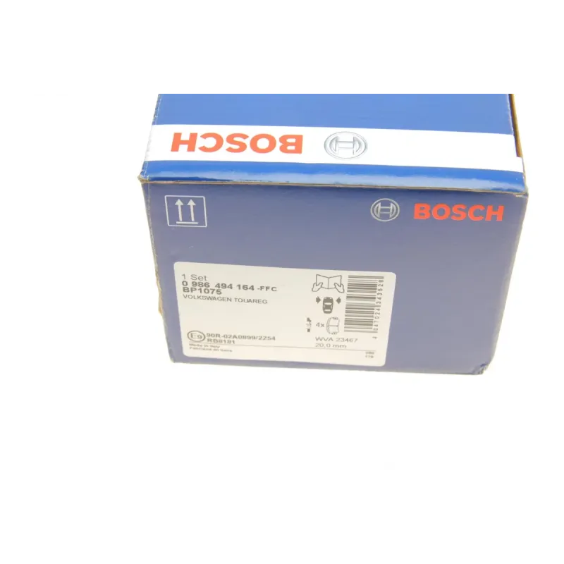 Колодки гальмівні передні BOSCH 0 986 494 164 для Volkswagen Touareg 2.5 TDI 2003-2010, 155.3 мм
