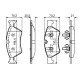Колодки гальмівні передні BOSCH 0 986 494 165 для Mercedes-Benz E-Class W211, GL-Class X164 2002-