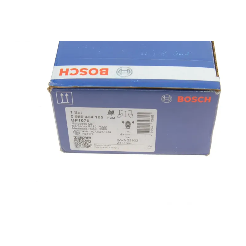 Колодки гальмівні передні BOSCH 0 986 494 165 для Mercedes-Benz E-Class W211, GL-Class X164 2002-