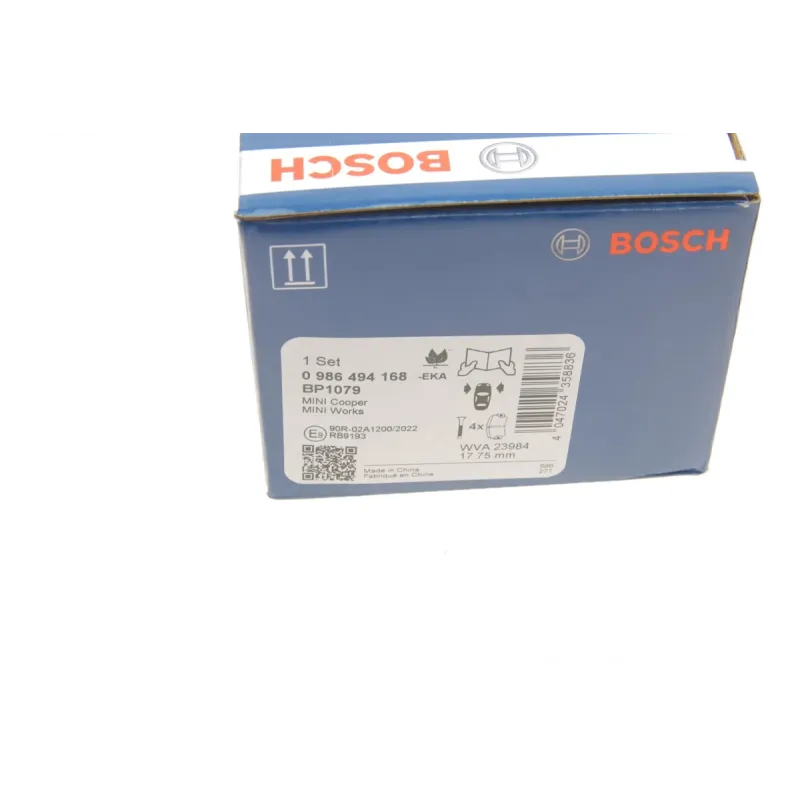 Колодки гальмівні передні BOSCH 0 986 494 168 для Mini Cooper S R56 R59, 131.5 мм